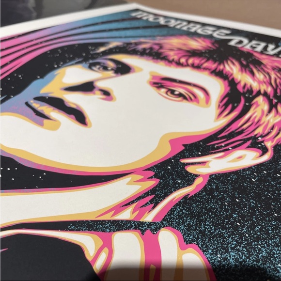 David Bowie Poster Obey Moonage Daydream 18x24” Screen Print Shepard Fairey - Picture 7 of 9